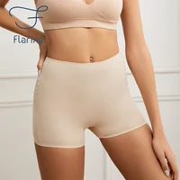 Flarixa-Boxer taille haute sans couture pour femme, short anti-frottement, culotte garçon, sous-vêtement 4