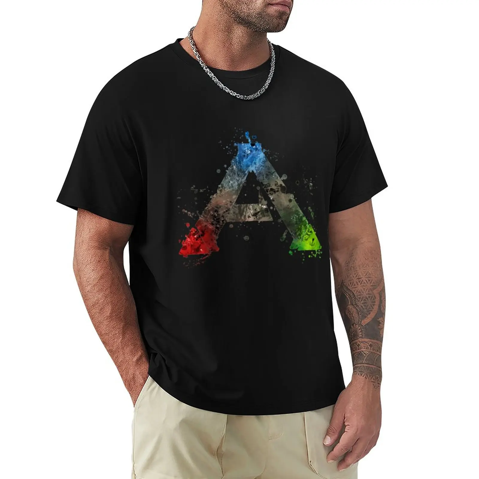 Ark Survival Evoluted T-Shirt Anime T-Shirt Tee Shirt Blank T-Shirt Mens T-Shirt