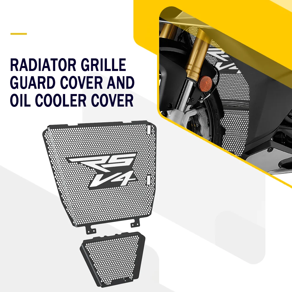 

For Aprilia RSV4 1100 RACING FACTORY ABS RSV 4 1100 2019-2022 2023 Motorcycle Radiator Guard Cover Oil Cooler Guard Protection