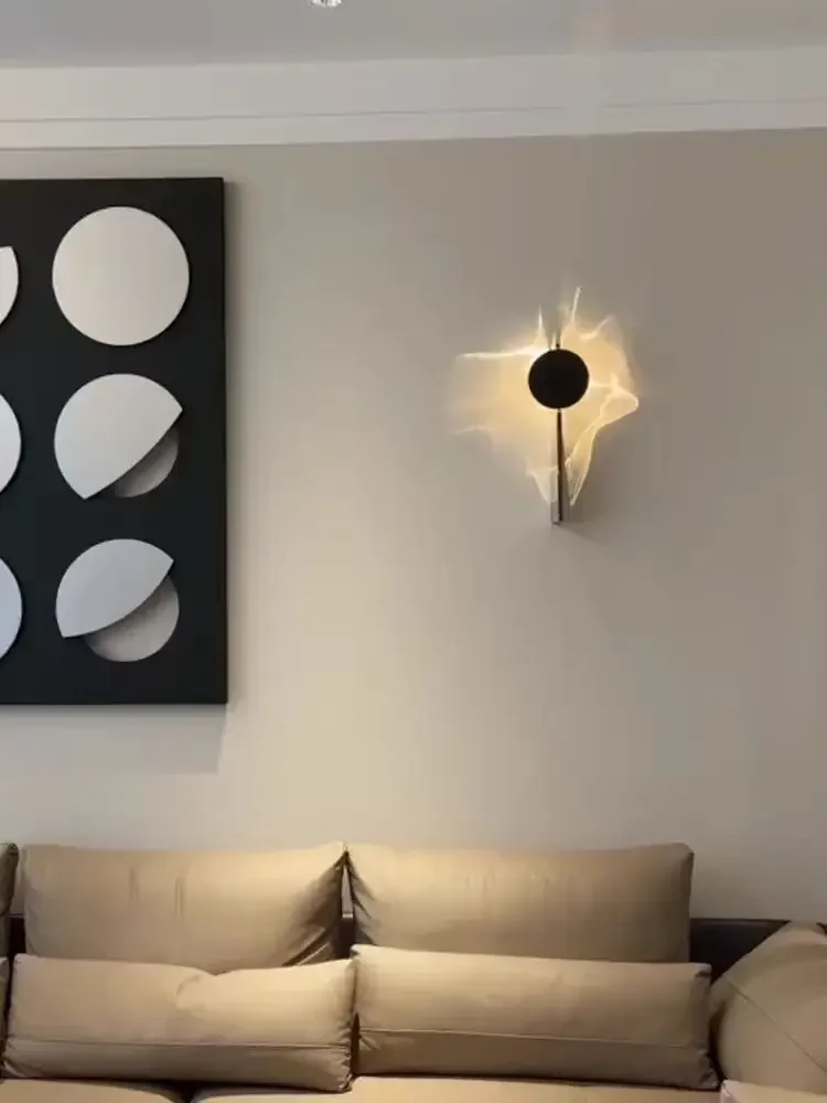 Creative Wall Light Chrome 3000K LED Stainless Steel Science Fiction Lamp For Bedroom Parlor Stairs Aisle Sconce led light led wall lamp wall light