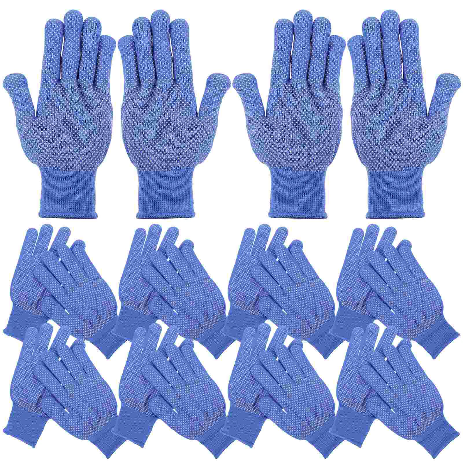 

10 Pairs Gardening Gloves Work Non-slip Protective for Worker Polyester Gardener Working Miss Gifts