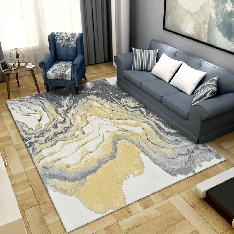 Floor Mat Modern Luxury Living Room Decoration Large Area Carpet Office Lounge Rug Abstract Rugs for Bedroom Home Decor Non-slip Floor Mat
