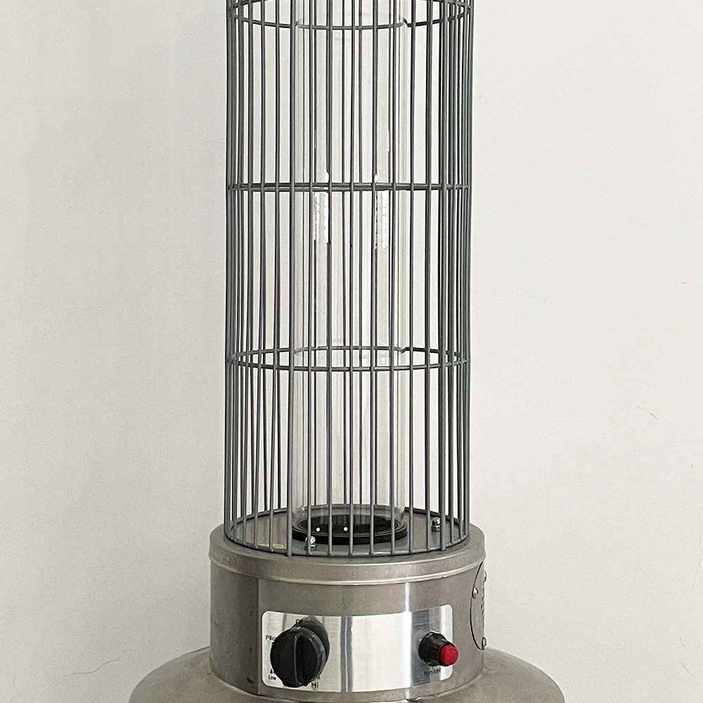 Tube Gas Patio Heater YF-PH3 Style Glass Europe Portable Garden Stainless Steel Infrared Heater Free Spare Parts CN;GUA
