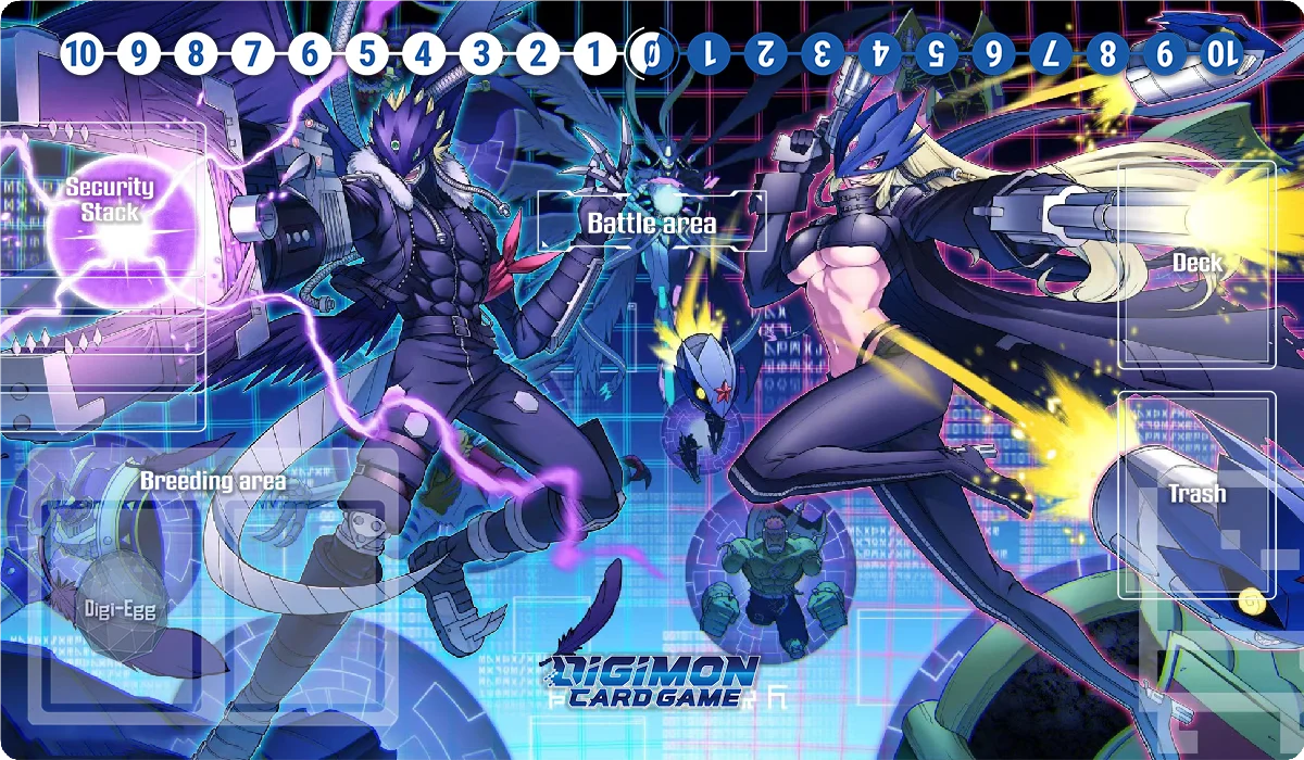 デジモンプレイマット オムニモンレディ デビモン ベルゼモン