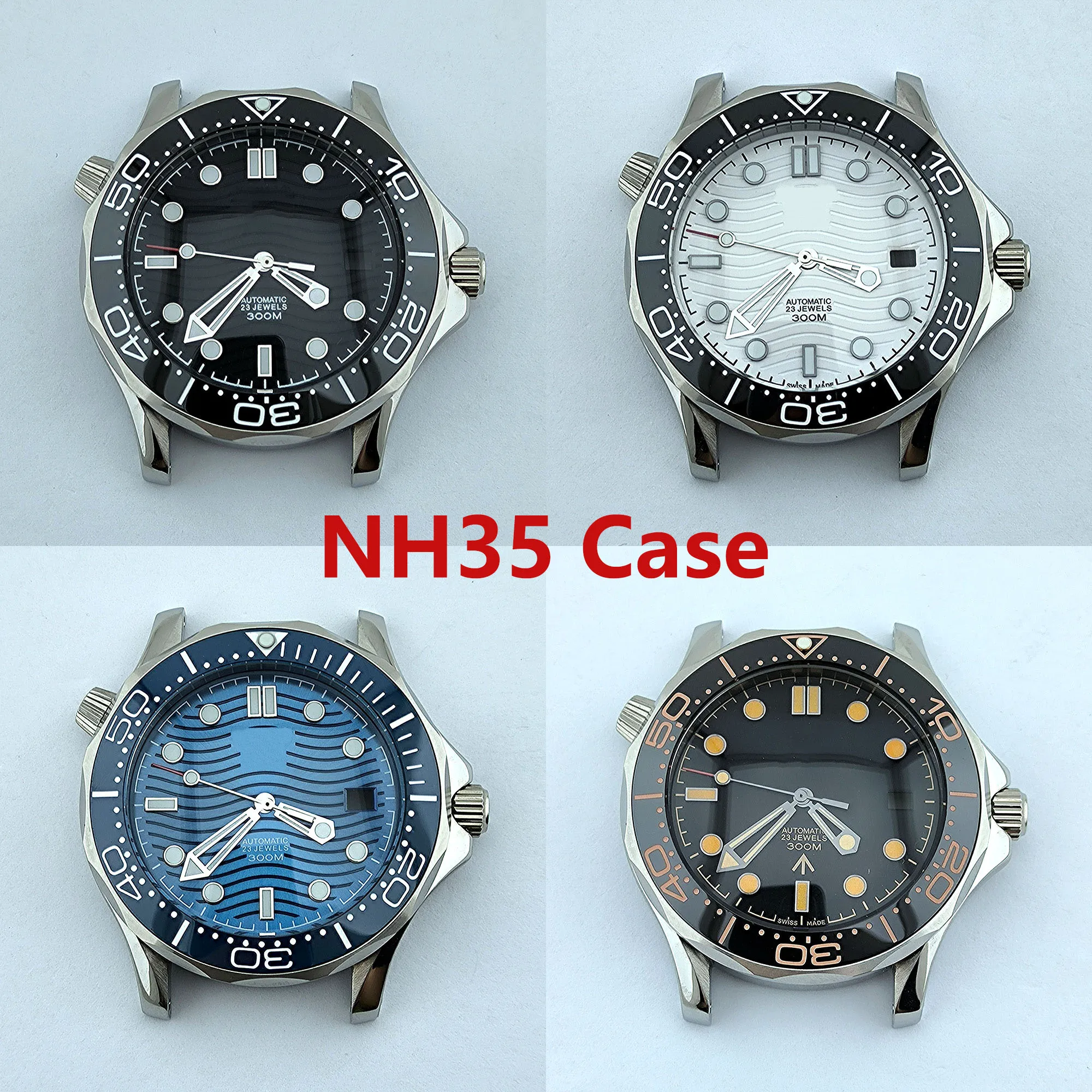 NH35 Case NH35 Dial Stainless Case Men Automatic Mechanical Watch
