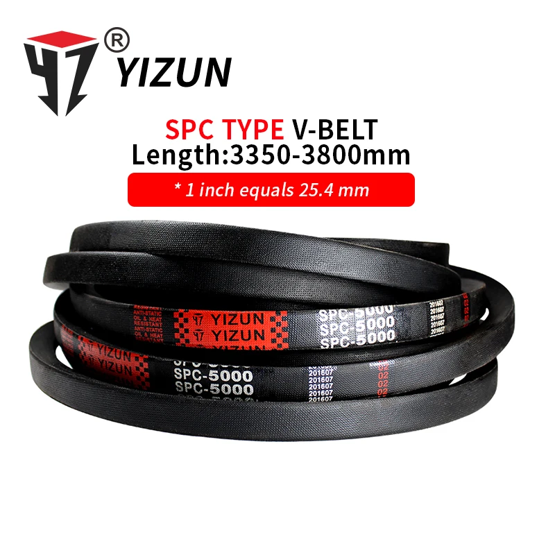 

YIZUN SPC Type SPC3350~3800mm Hard Wire Rubber Drive Pitch Length Girth Industrial Transmission Agricultural Machinery V Belt