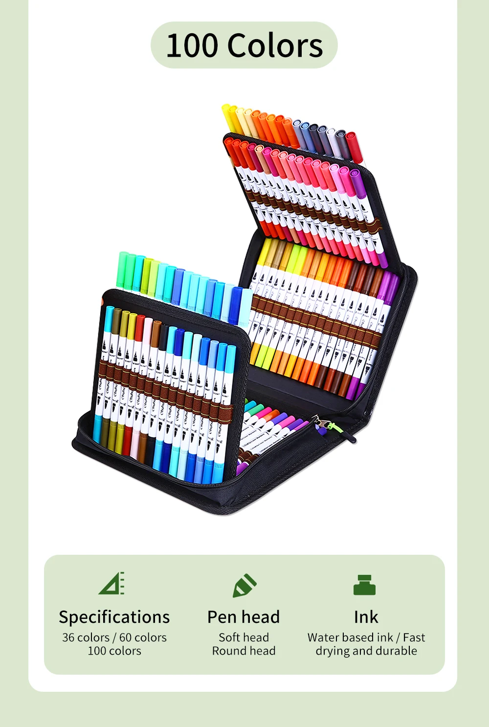 Ohuhu Dual-Tip Art Marker Set