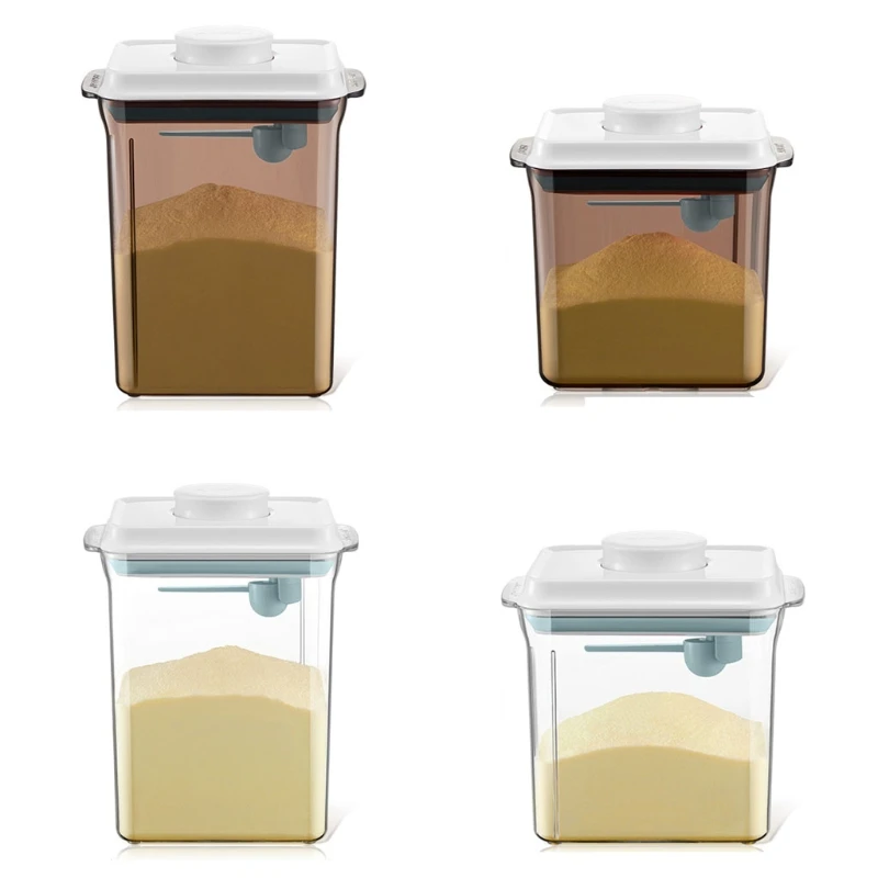 

Cereal Containers Storage One for Touch Baby Milk Powder Dispenser Airtight Food Rice Container Kitchen Pantry Organizat