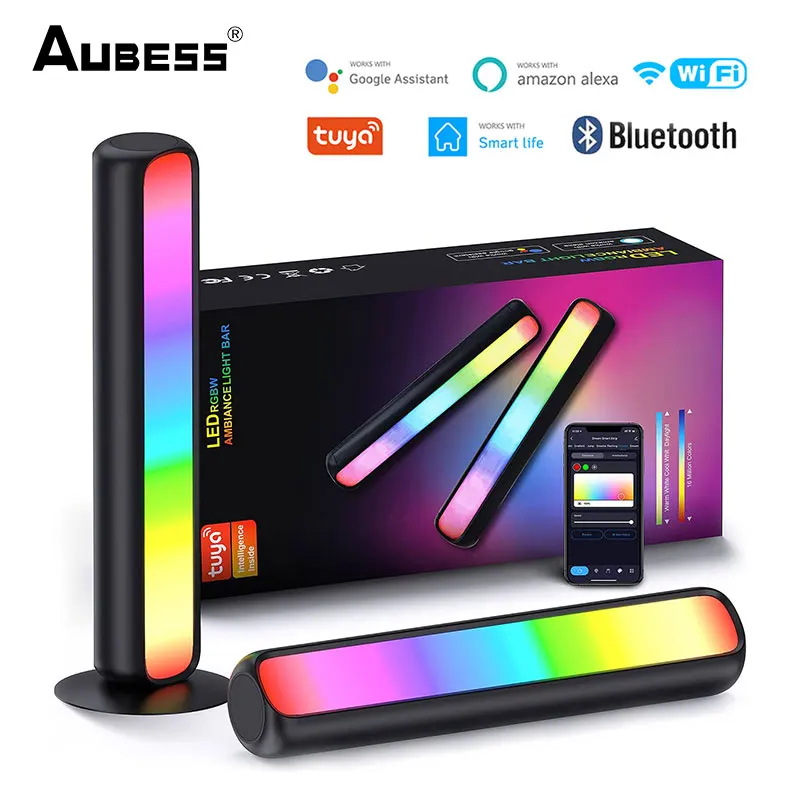 

LED Pickup Light RGB Sound Control Symphony Lamp App Control Music Rhythm Lights Ambient LED Lamp Bar DJ Disco Decoration Light