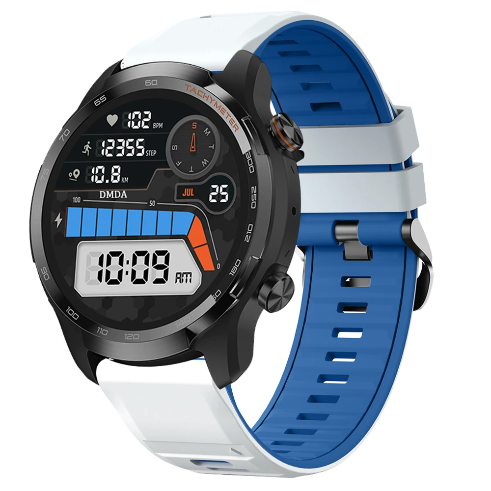 Silicone Sport Strap 22mm Watch Band - Smartwatch Accessories