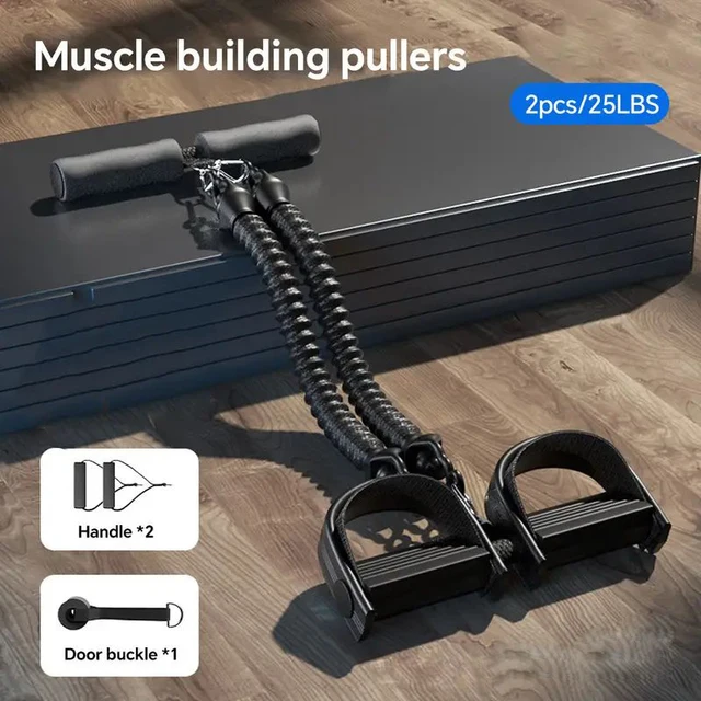 Pedal Tension Rope Puller Exercise At Home Multi-functional Fitness Exercise Resistance Band Men Sports Gym Equipment 2