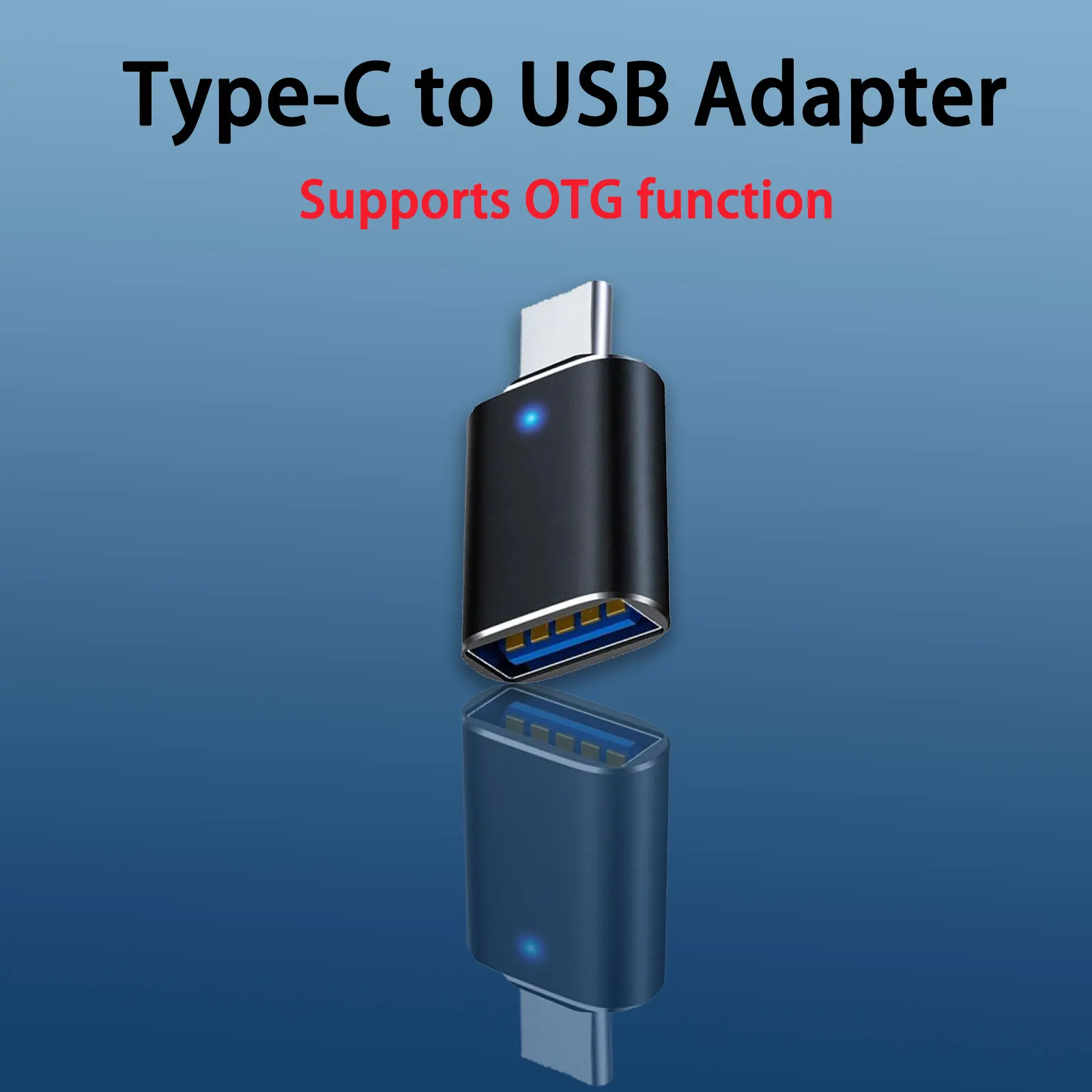 USB 3.0 OTG 어댑터 USB-C to USB A 변환기, 안드로이드 폰/태블릿용