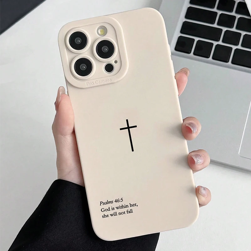 Psalm 46:5 Cross Christian Stylish Phone Case