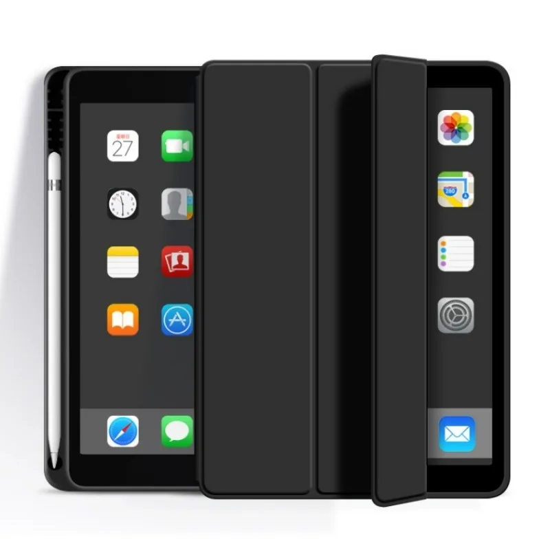 Capa com Suporte de Lápis para Ipad Pro Capa para Ipad Pro 12.9 11 10.5 Air 5th 4th 10th Generation 10.9 2023 Air2 6th 9.7 2023 10.2 ° Gen - Imagem 2
