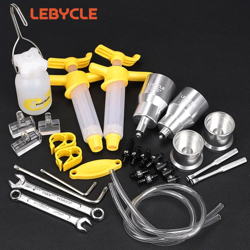 Lebycle MTB Road bicycle Alloy Bleeding kit for Shimano Brake Oil bleed Tool System Use Mineral Oil Brake Tools