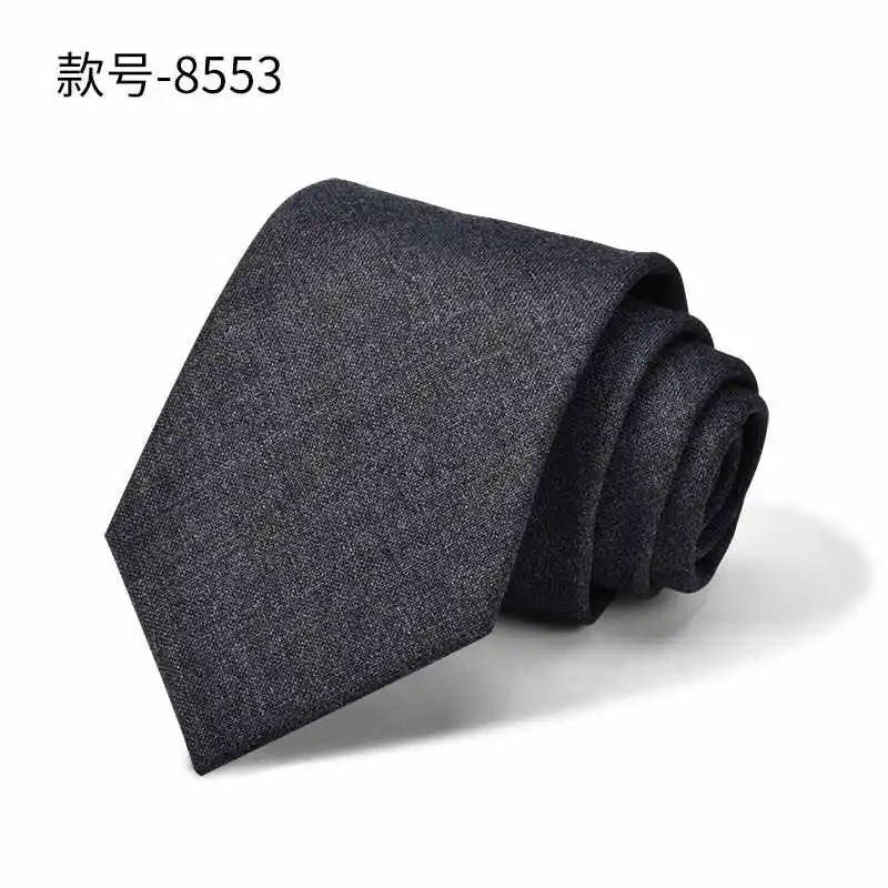 Высококачественный-шерстяной-галстук-рубашка-для-мужчин-Женский-деловой-8-см-мужской-модный-черный-синий-галстук-для-костюма-ручной-вязки