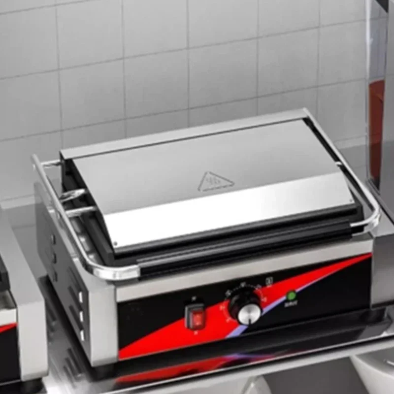 Electric Plate Pickpocket Stove Commercial Up and Down Flat Electric Steak Sanming Toast Machine 4