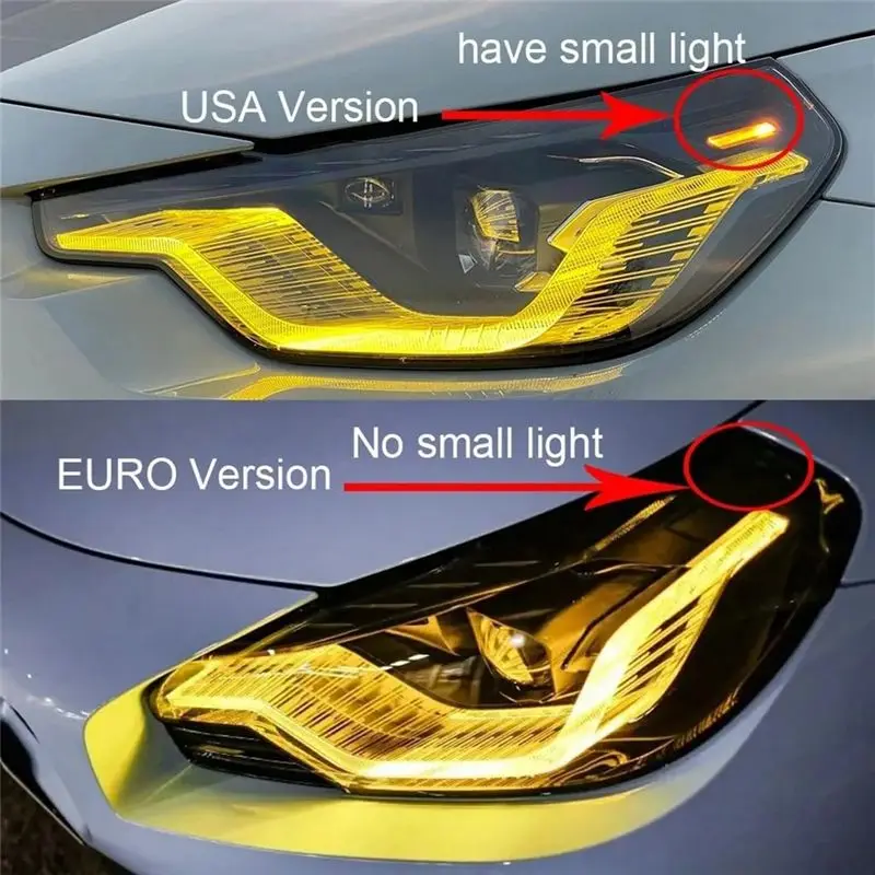 TFORU-LED 모듈 라이트 옐로우 엔젤 아이 LED 보드 BMW 2 시리즈 G42 M2 G87 M235i M240i 2022-2024 DRL 모듈용