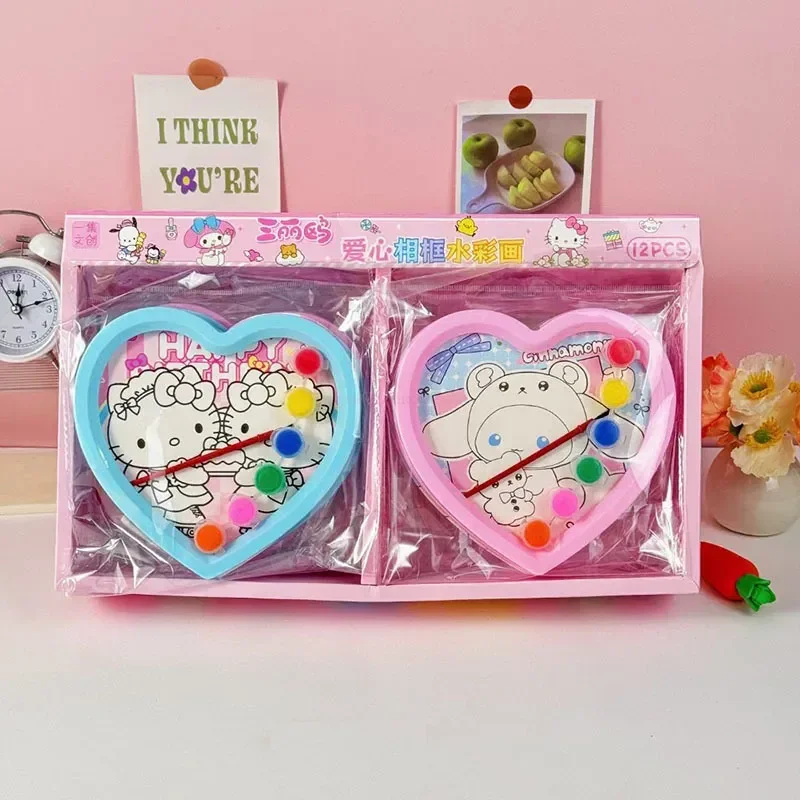 

Алмазная живопись Sanrio, 12 шт., детская мультяшная картина Hellokitty, My Melody Cinnamoroll, ручная работа, в горошек, алмазная картина, игрушка «сделай сам»