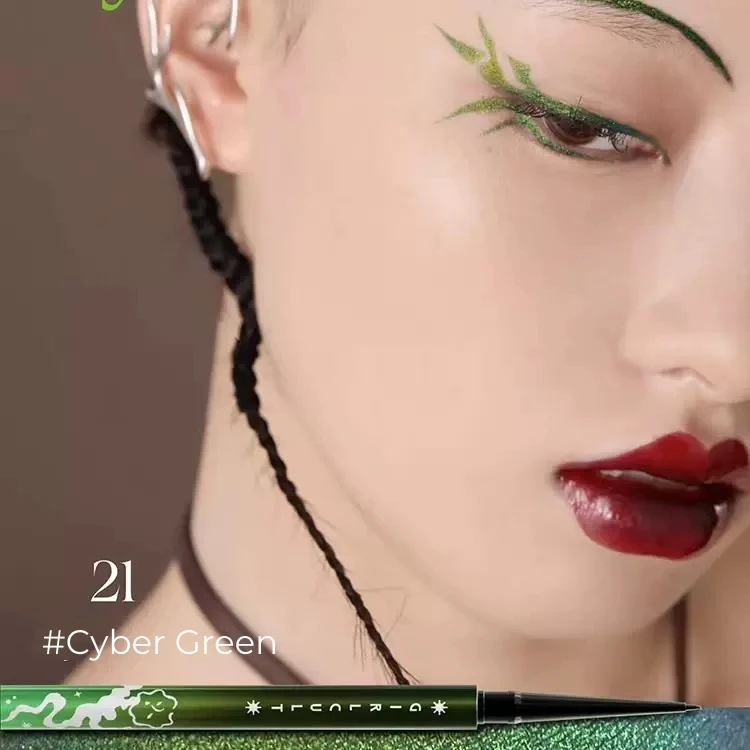 Girlcult Cyber Chat Chameleon Eyeliner Pencil  Brightening Blue Polarised Pearlised Fine Smooth Special personalities 5