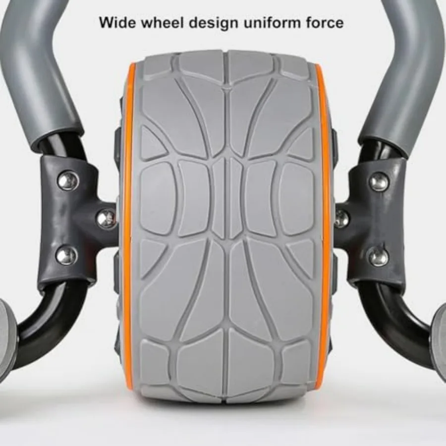 4D Ab Roller Wheel with Knee Pad and Elbow Support for Home Fitness Equipment, Abdominal Trainer for Men & Women