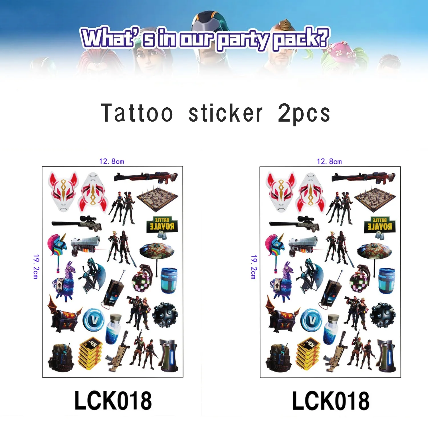 Tattoo sticker-2pcs