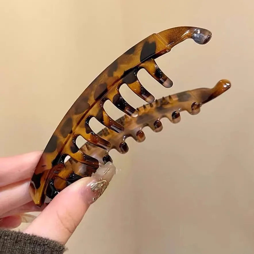 Haarspange in Form einer Schildkröte, Bananen-Haarspange, fischförmige Haarnadel für Damen, Haarklammern, Twist-Klammer, Pferdeschwanz-Haarspangen, Kopfschmuck, Haar-Accessoires – Detail 4