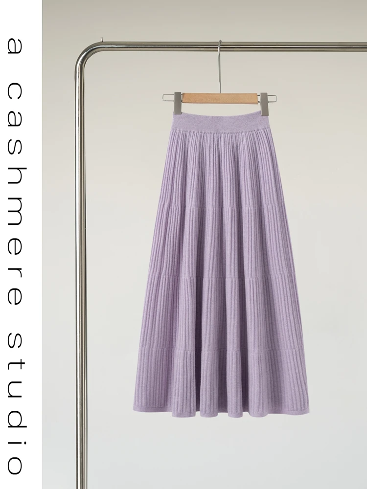 Cashmere skirt material closeup