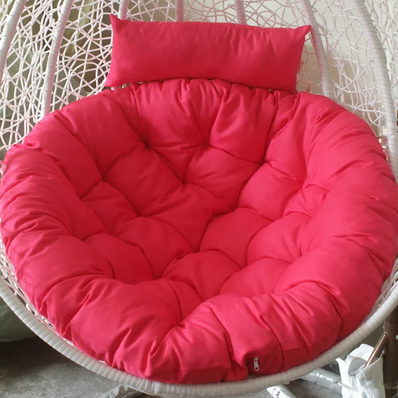 Fashion Swing Chair Cushion Cover Soft Saucer Chair Hanging Basket Rattan Chair Seat Pad Cover Hammock Rest Cushion Cover 