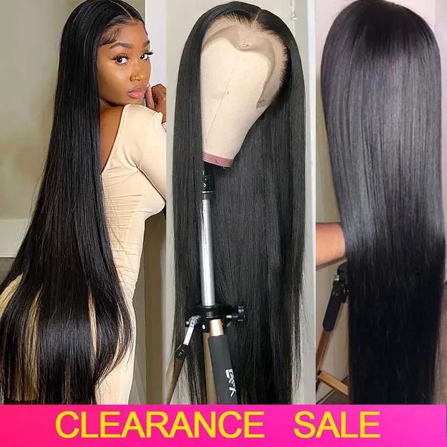 Sophia-Perruque Brésilienne Naturelle de Cheveux Lisses, 4 Tages, 13x4, 13x6, 360 de Densité, 30 Pouces 1