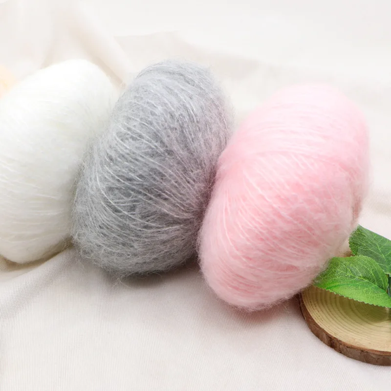 25G DIY Mohair Crochet Cotton Thread Scarf Shawl For Hand Mohair Yarn For Knitting Warm Crochet For Knitting and Accessories
