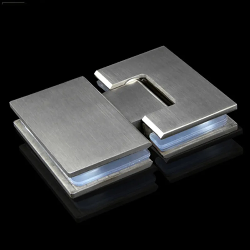 Glass door hinge bathroom clip shower room hinge frameless door glass clip stainless steel 180 degree glass hinge(XQZ-012)