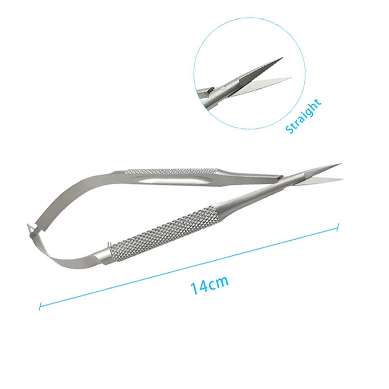 Ophthalmic Corneal Scissors Castroviejo Micro Scissors Stainless Steel Ophthalmic Instrument 1pcs ophthalmic microsurgical scissors,ophthalmic surgical instruments
