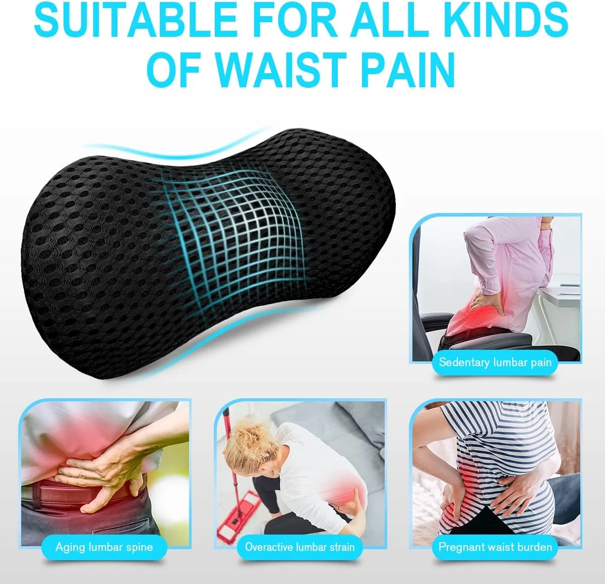 Car Neck Headrest Pillow Cushion Auto Seat Head Support Protector Automobiles Seat Neck Rest Memory Cotton For Office Backrest