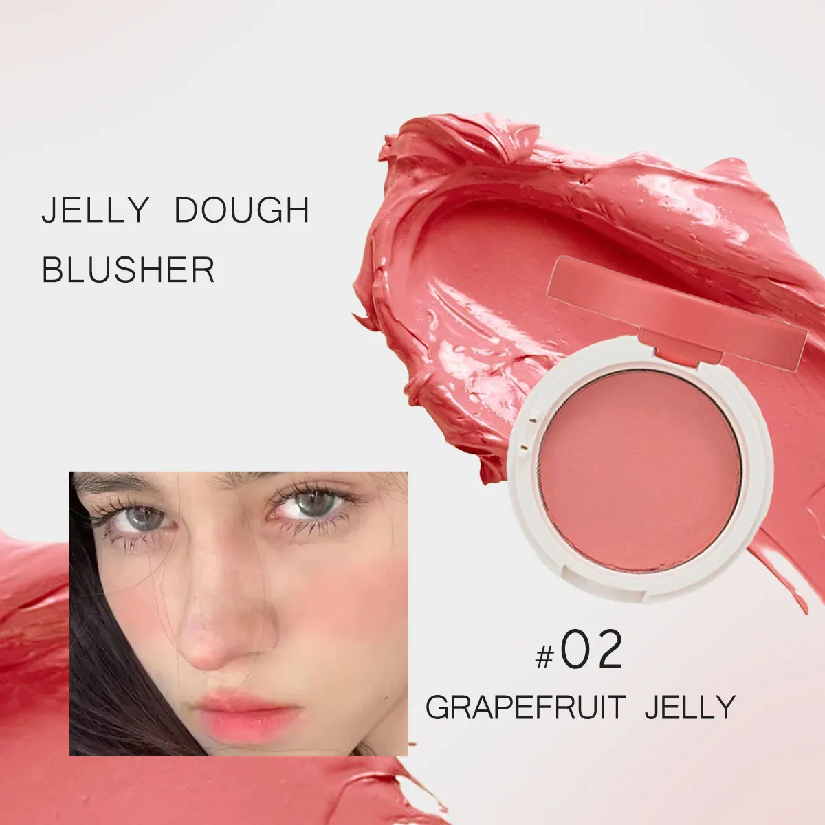 Luxurious Hydrating Gel Blush - Smooth & Blendable Korean Cosmetic