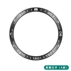 Stainless Steel Bezel Ring Protective Cover for Smartwatch - Durable Bumper Protector with AMOLED Display Compatibility (Color 05)
