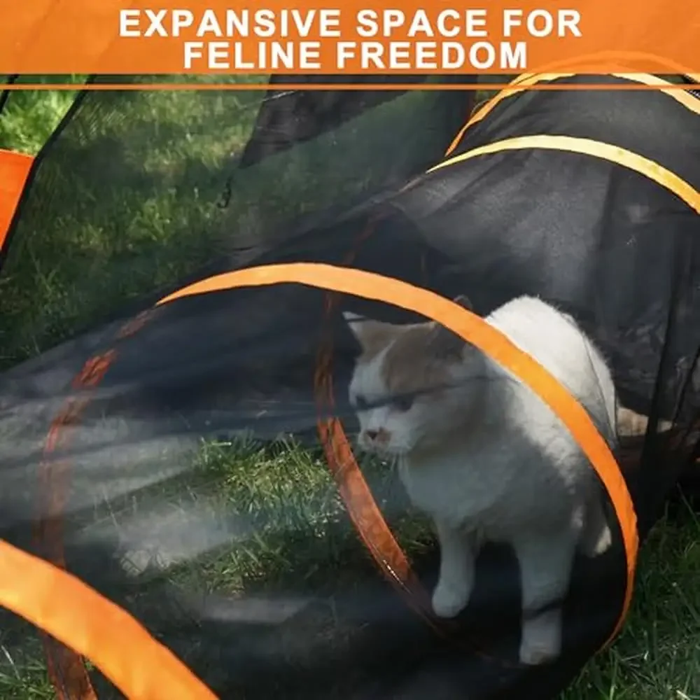 Portable Cat Playpen Outdoor Enclosure Tunnel Tent Kit