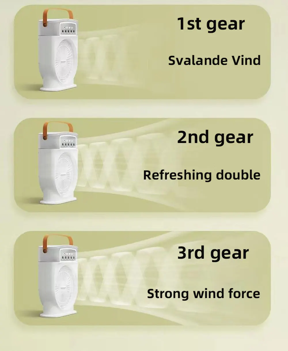 Description Picture 6 of itemFive Hole Spray Electric Fan New USB Humidifying Cooling Spray Small Air Conditioner Wireless Portable Mini Night Light Air Cool