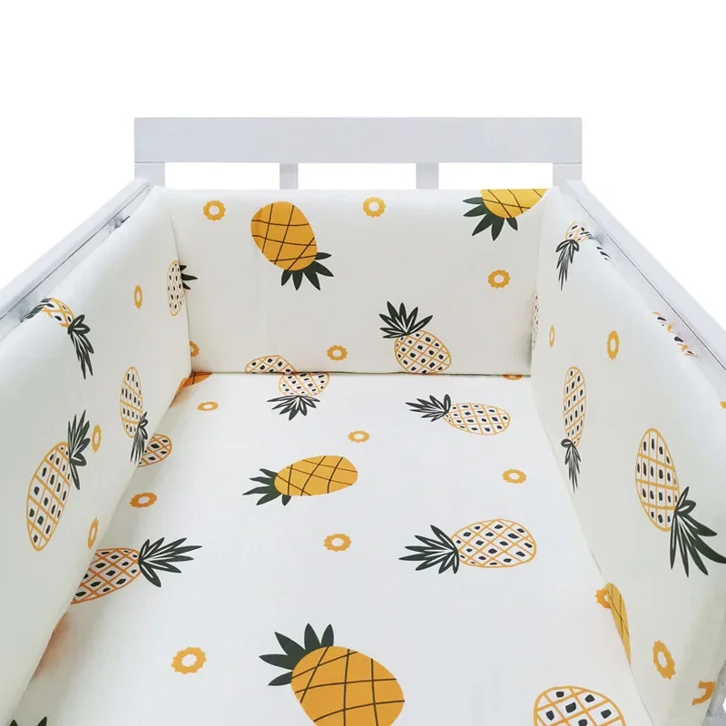 200cm*30cm Newborn Bed Fence Baby Children Drop-proof Cotton Bed Fence Cotton Crib Anti-collision and Anti-drop Bumper