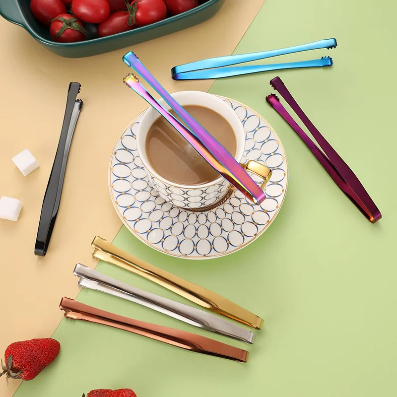 Stainless Steel Kitchen Food Tongs Non Slip Ice Clip with Teeth BBQ Pastry Baking Clamp Tools Kitchenware Cooking Utensils food tongs