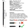 10pcs Woodless Pencil Set - Black Charcoal Pencil 7mm for Drawing Writing Shading Coloring Soft Pencil No Wood Artist 6