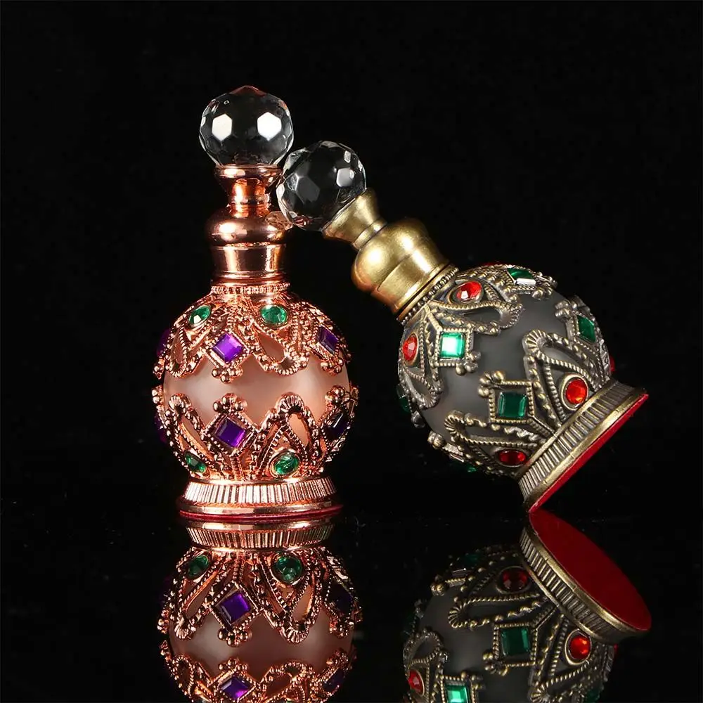 Fashion Weeding Decoration Arab Style Middle East Style Perfume Bottle Perfume Container Empty Bottle Refillable Bottles 1pc vintage metal perfume bottle arab style essential oils dropper bottle container middle east weeding decoration gift