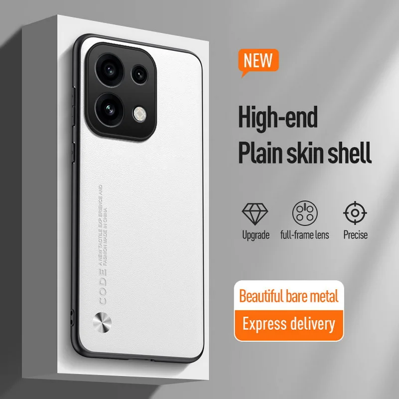 Premium Slim Protective Leather Case - Elegant Plain Design