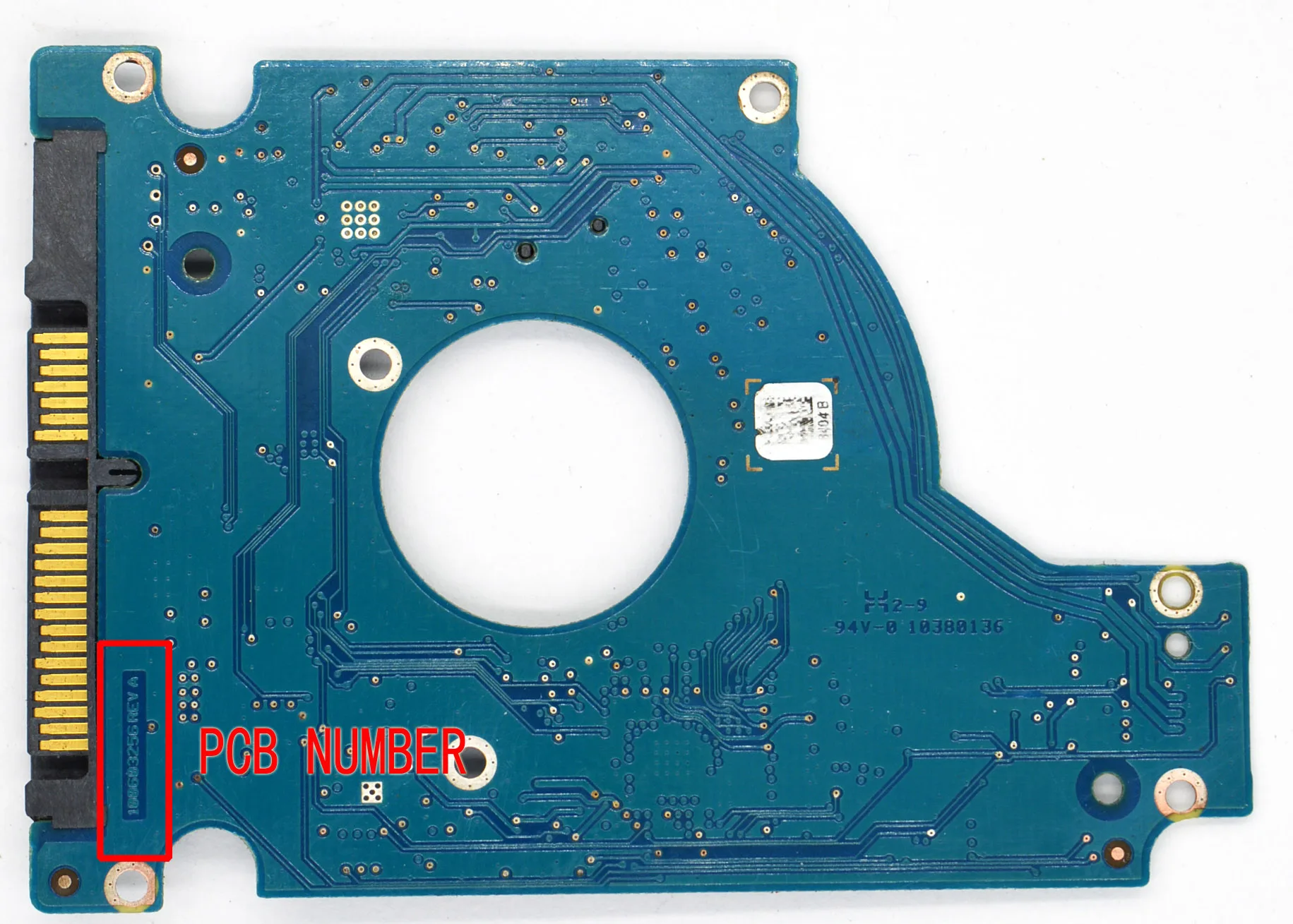 Печатная плата жесткого диска Seagate HDD, печатная плата, 100603256 REV A 3254 B (art.: 3a391efcf91) - 3a391efcf91