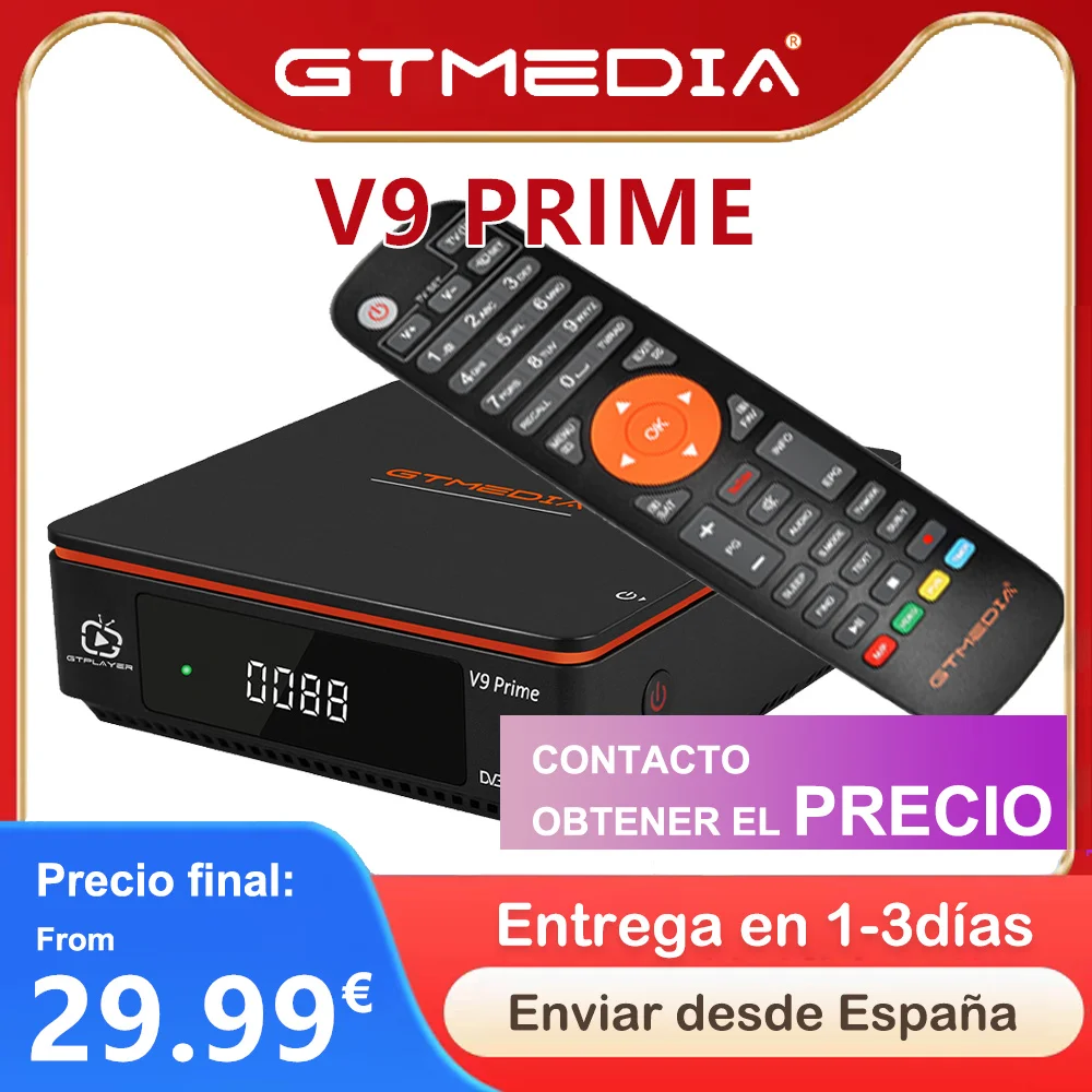 Receptor satélite GTMedia V8 Nova, con WiFi, por sólo 35,68 euros