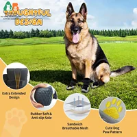ATUBAN Dog Shoes for Large Size Dogs, Waterproof Medium Large Dog Boots, for Hot Pavement Winter Snow Hiking Breathable Elastic 4