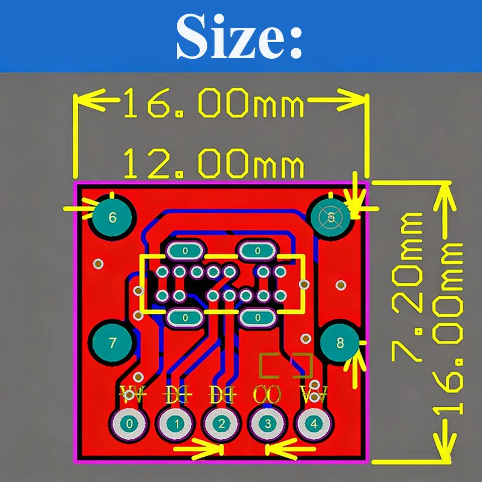 2/5Pcs USB-C Male Female Socket Breakout Board, 5Pin Adapter Module for DIY Projects, Charging and Data Transfer Applications image 6