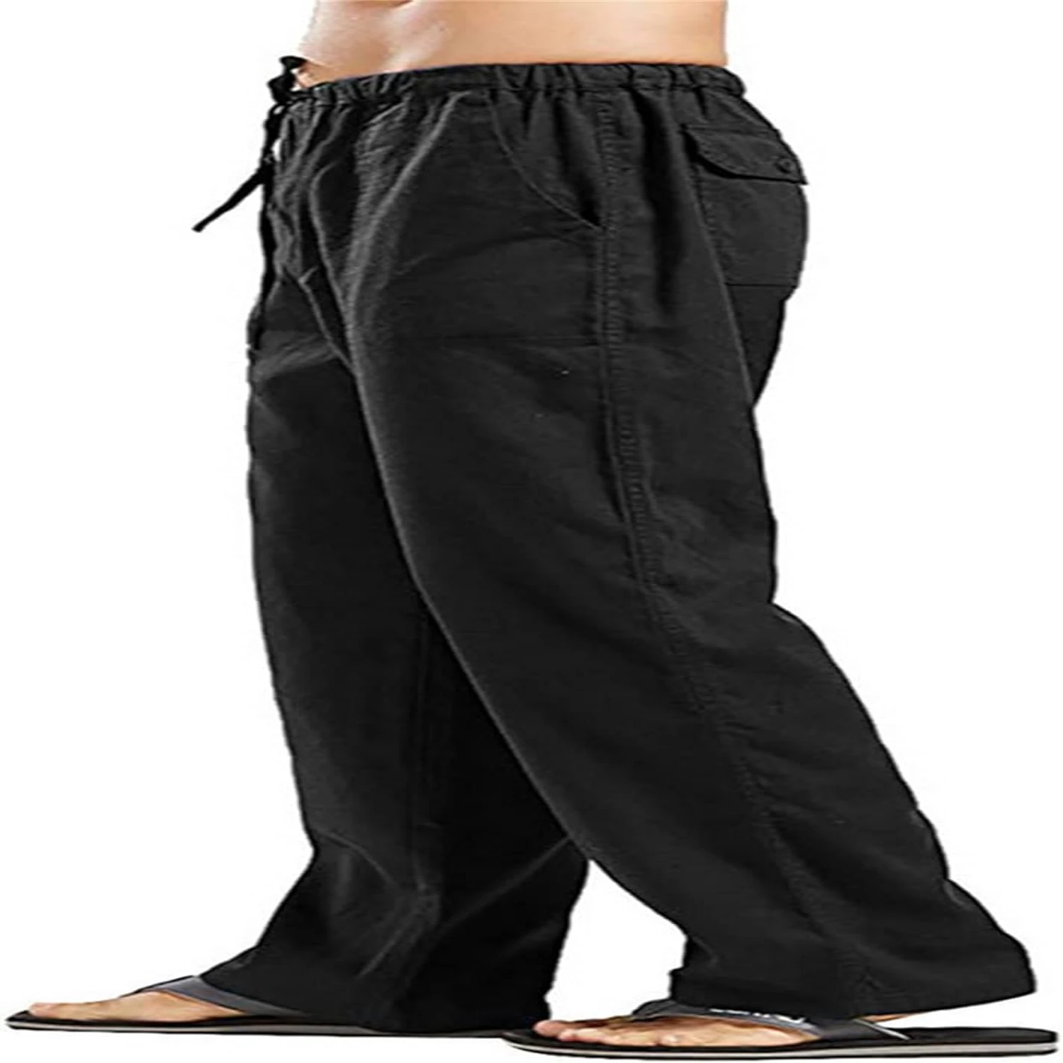 en pants for men. Stay cool and stylish in these comfortable and versatile linen bottoms. Embrace the heat stay on-trend wit
