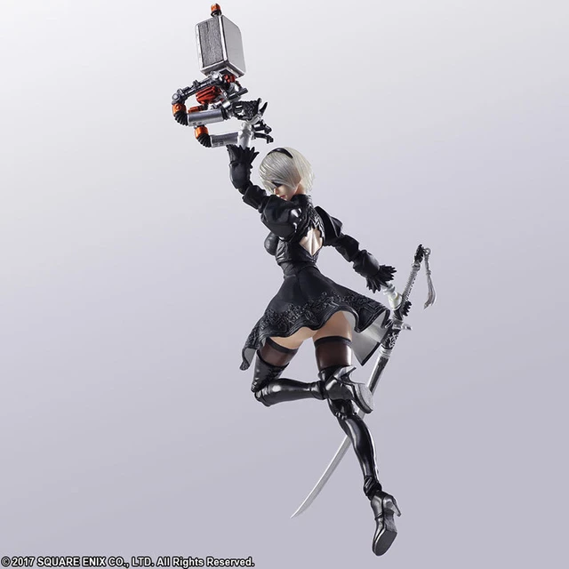 China SHF 1/12 15cm NieR : AUTOMATA 2B Action Figures MODEL SET ANIME Desk  Top Decorated - AliExpress