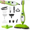 Dual Buff Steam Mop, 8 in 1 Handheld Steam Cleaner For Kitchen Tile Floors,Grout Cleaner, Upholstery Cleaner and Carpets, 1
